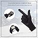 Aegend Running Gloves Women Men Touch Screen Cycling Sports Mittens Liners Warm Gloves, Black, Medium