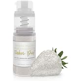 Bakell - White Tinker Dust (4g, 1x Mini Spray Pump) Edible Glitter for Food, Desserts, and Baked goods!