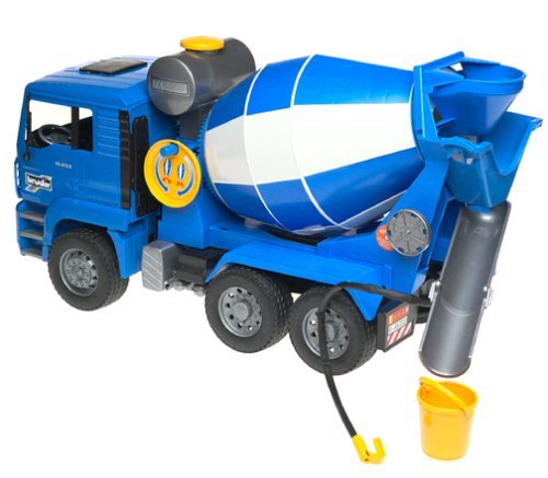 bruder 02744 - MAN TGA Betonmisch-LKW - 1:16 Betonmischer Baufahrzeug Baustelle Lastwagen Mischwagen Truck Transporter – Bild 5
