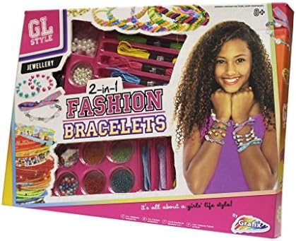 Gift Idea For Girls - Girls Make Your Own Jewellery Set 2 in 1 Bracelet Set for Ages 8+