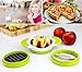 Easy Grip Apple Slicer/corer Mango and Potato Slicer for Home Made French Fries Complete Bundle with Garlic Crusher Much Easier Than a Press