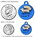 Dog Tag Art The Terrible Dog Sports Themed Pet ID Tag for Dogs, Silent Polymer Coated Stainless Steel Nametag with Customized Identification Information - Large 1.25
