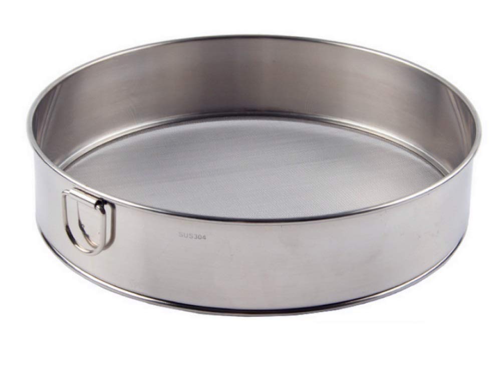Hengdai Professional Round 18/8 Stainless Steel Flour Sieve with 60 Mesh (20CM)