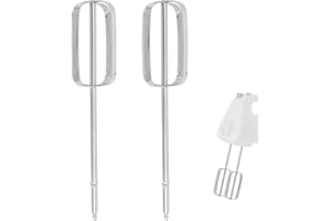 2pcs Hand Mixer Beater Replacements for BLACK & DECKER and Kenwood HMP30, Stainless Steel Beaters for Mixing Eggs Powdered Su
