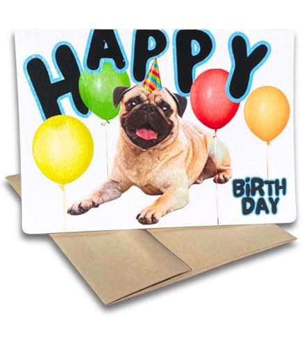 Old English Co. - Tarjeta De Cumpleaños Con Diseño De Perro