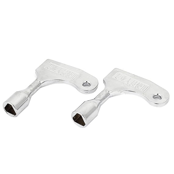 Sourcingmap Aufzug Not Lift Tür Release Dreieck Schloss Schlüssel 9 mm Loch 2 Pcs