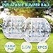 Popsport Inflatable Bumper Ball Set 5FT Bubble Soccer Ball Suit 2 Pack 0.8mm Eco-Friendly PVC Zorb Ball Human Hamster Ball for Adults and Kids (5FT 2Pcs)