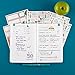 Erin Condren Designer Petite Planner Wellness Log Bundle - Includes Petite Planner and Illustrative, Functional, and Cute Stickers for Additional Customization