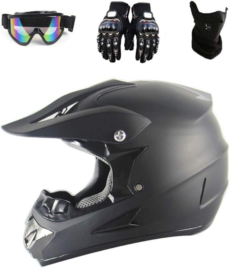 Motocross Helmet Goggles Gloves Mask Adult Motorcycle ATV Off Road Helmet MTB Unisex Full Face Crash Helmets D.O.T Certified Rockstar,TK04,M57~58