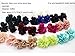 Fashion 28pcs 1.1'' Inch Chiffon Flower Fabric Petal Tassel With Gold Caps for Necklace, Earnings, Key Chain GD28ST170T