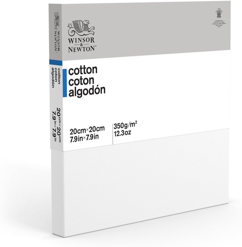 Winsor & Newton 20 x 20 cm Classic Cotton Traditional Canvas Single Unit, white