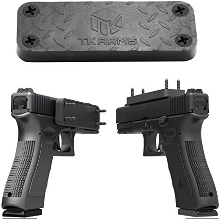 TKARMS Magnetic Gun Mount &amp; Holster for Car Truck Vehicle and Home - Premium Quality Rubber Coated 44 Lbs Rated - Firearm Accessory - Concealed Holder For Handgun, Rifle, Shotgun, Pistol, Revolver