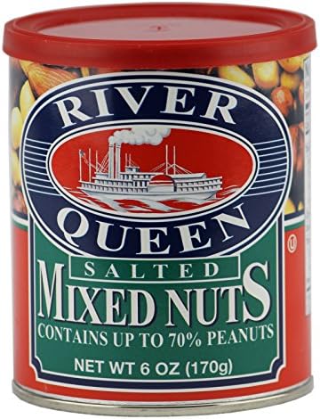 River Queen Salted Mixed Nuts, 6 Ounce