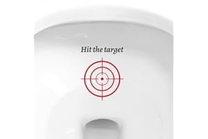 10pcs Toilet Aiming Stickers, Red Bullseye Toilet Training Motivational Pee Aim Decals for Boys Restroom Bathroom & Urinal