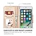 ProCase New Wallet Case for iPhone 8 Plus/7 Plus 5.5 Inch, Flip Fold Card Case Stylish Slim Stand Cover with Wallet Case Fits for iPhone 8 Plus/iPhone 7 Plus 5.5