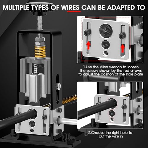 Manual Electric Cable Stripper, Manual Wire Stripping Machine, Hand Crank Wire Stripping Machine 1-25 mm Copper Stripping Tool for Recycling Wires