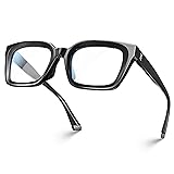 VISOONE Chunky Square Blue Light Blocking Glasses