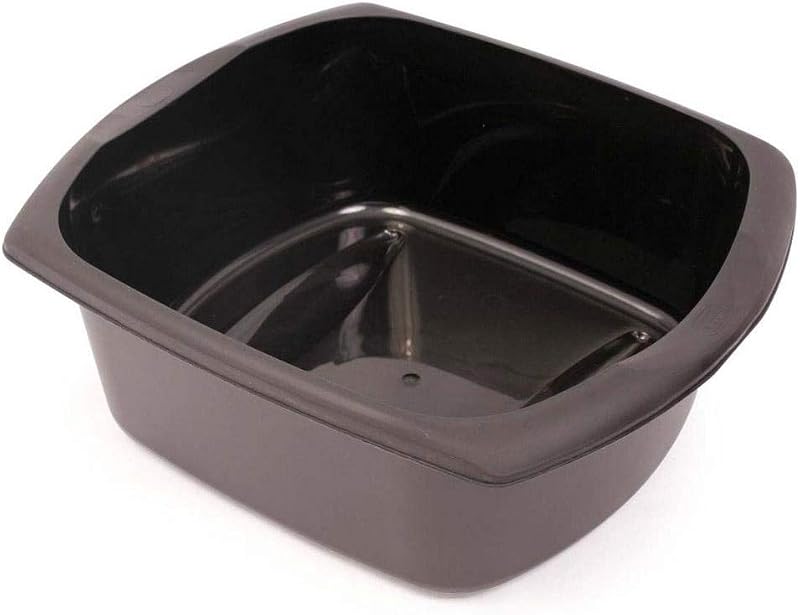 Addis Rectangular Washing Up Bowl 9.5 Litre Soft Black Large Family Size UK Made