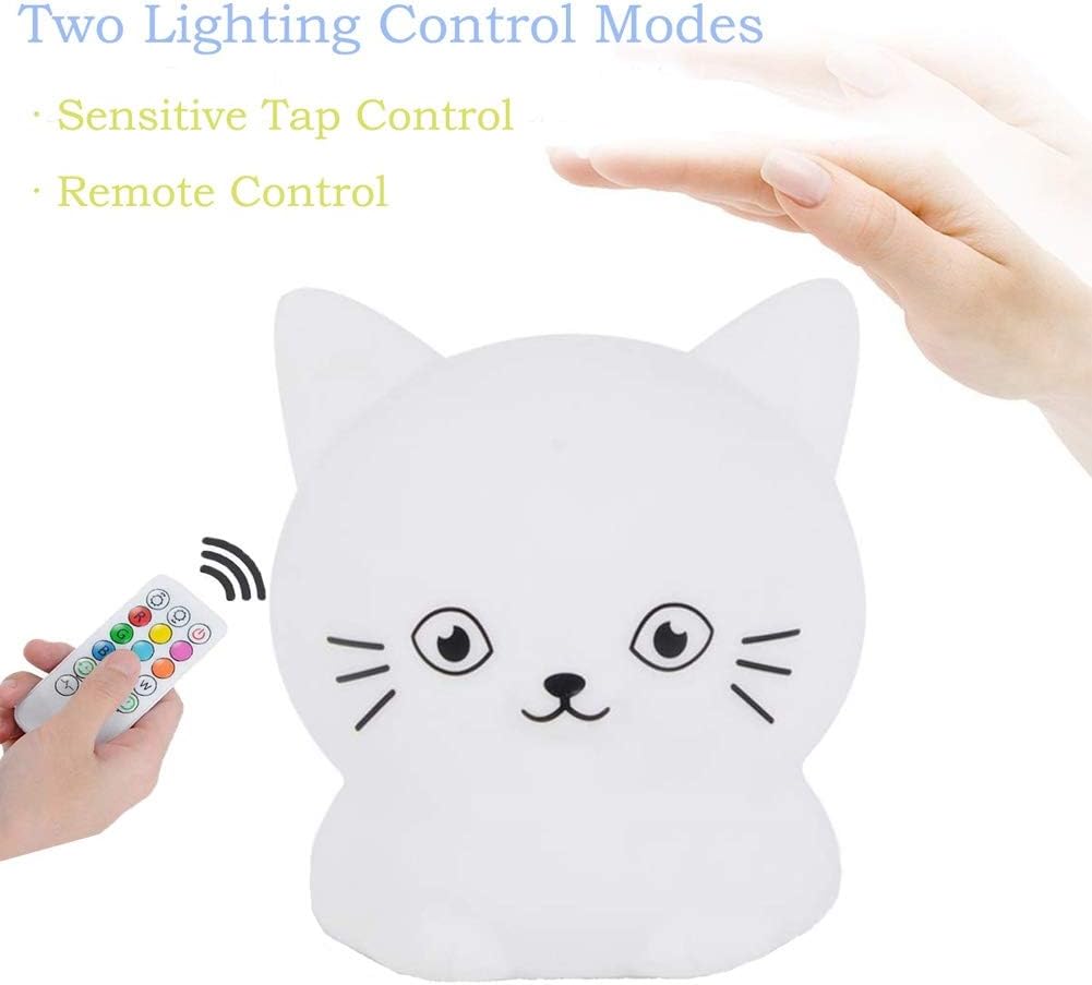 Glinrui Cat Night Light Children's Room Lights Bedroom Sleep Bedside lamp - Image 3