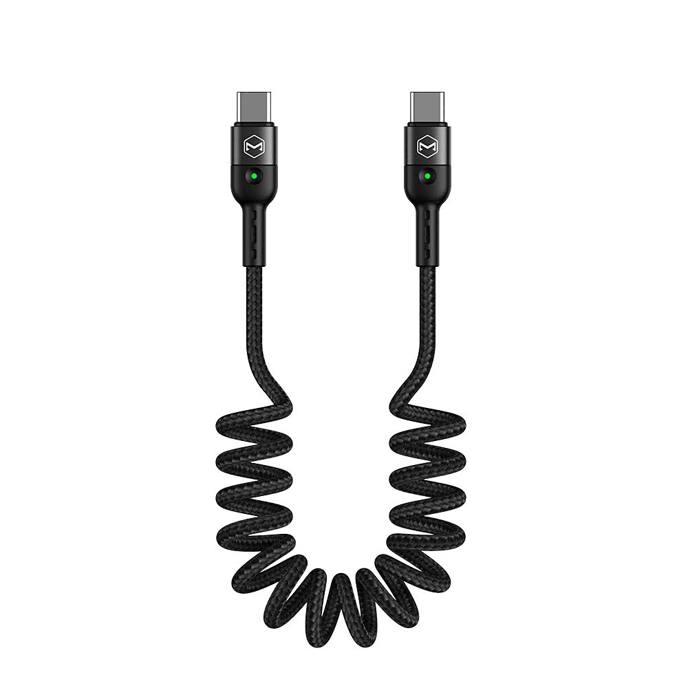 mcdodo USB C auf USB C Spiral Kabel Einziehbares USB C Coiled Kabel PD