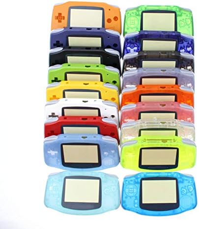 Full Housing Case Cover Housing Shell Replacement for Game boy Advance GBA Shell Case with Buttons Kit (White)