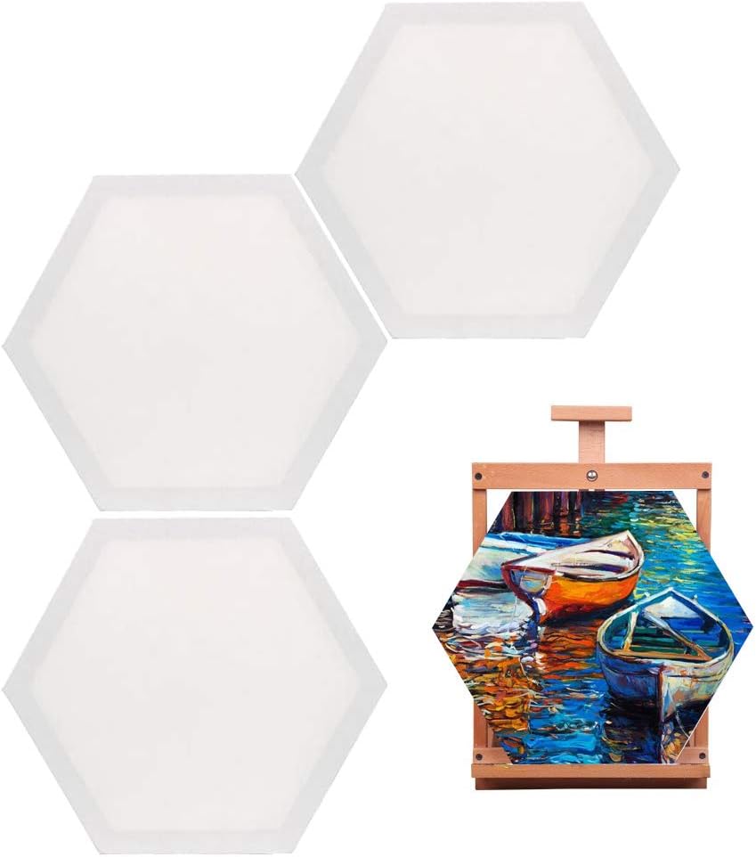 3 Pieces Art Stretched Canvas, 30 cm/11.8 inch Art Painting Frame, Painting Canvas Panel Boards