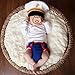 Nodykka Newborn Baby Photography Marine Corps Hat Boy Girl Photo Shoot Pants Clothes Props