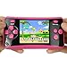 HigoKids Handheld Game Console for Kids Portable Retro Video Game Player Built-in 182 Classic Games 2.5 inches LCD Screen Family Recreation Arcade Gaming System Birthday Present for Children-Rose Red