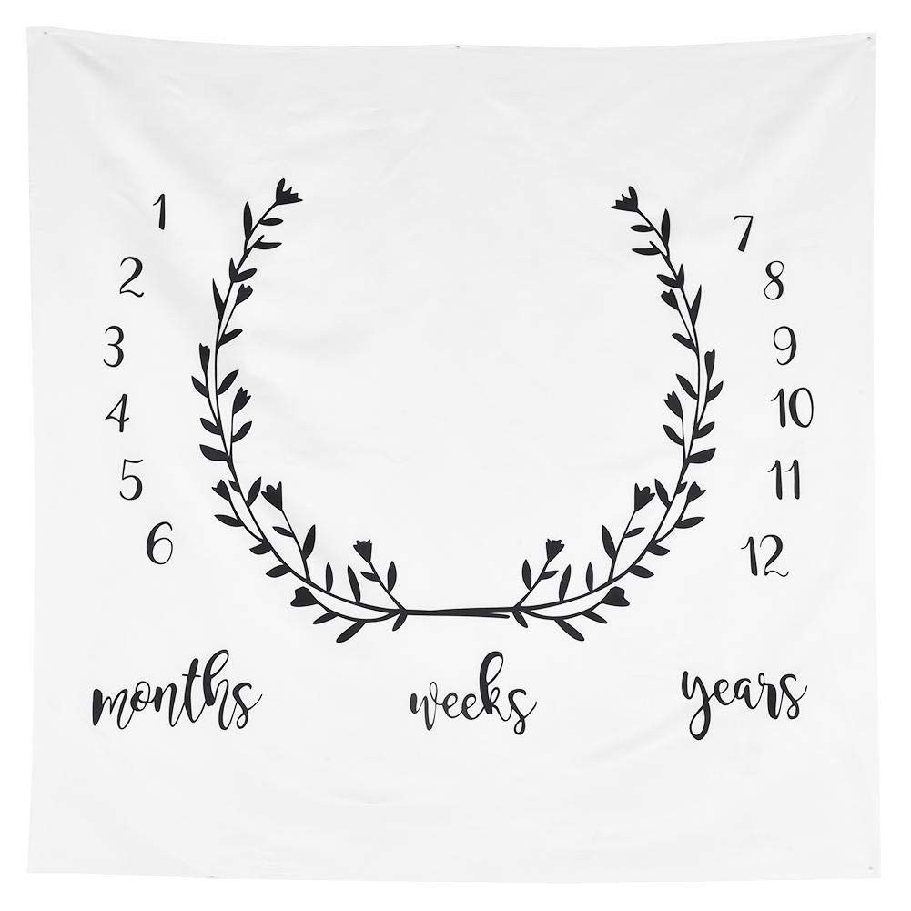 Newborn Photography Blanket PropsInfant Growth Record Photoshooting Blanket(#2), 100CM Baby Milestone Blanket Baby Souvenirs