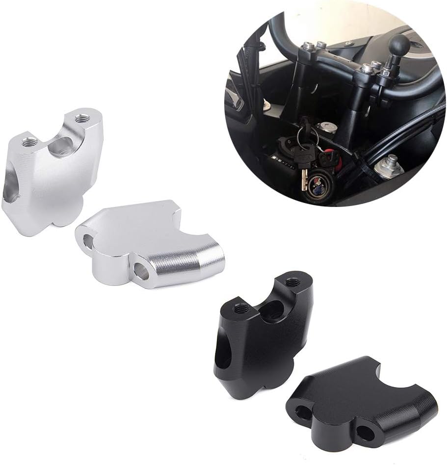 FATExpress Motorcycle Aluminum Move up 30mm Forward 22mm Back Handlebar Bar Raiser Riser Clamp Mount for CB500X CB500F NC750X DCT NC700X NC700S NC 750 S X 2013-2018 (Black)