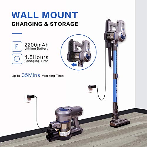 Jajibot Cordless Vacuum Cleaner, 18KPa Suction 180W Brushless BLDC