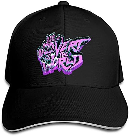Unisex Lil Uzi Vert Cool Adjustable Sandwich Peaked Baseball Cap/Hat Black