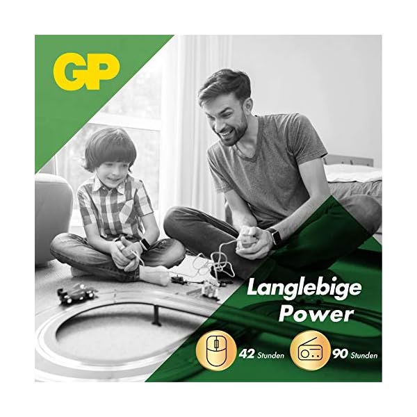 GP Batterien AA 1,5V Super Alkaline Longlife G-TECH Technologie, Vorratspack mit 80 Stück Mignon AA Batterien – Bild 3