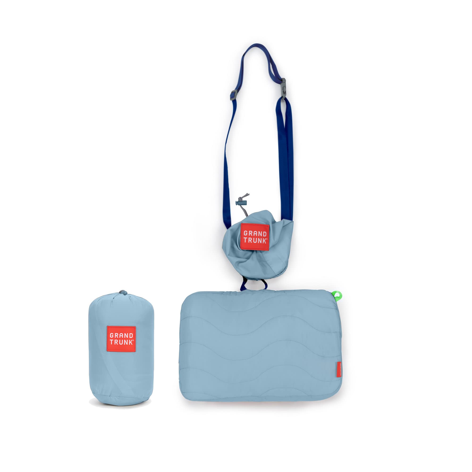 Grand Trunk Siesta Hammock Pillow | Lightweight & Ultra-Soft Camping Pillow with Adjustable Strap | 40D Nylon Diamond Ripstop | Integrated Stuff Sack | Storm