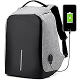 Insasta Anti-Theft Water Resistant Travel Backpack Suitable For Laptop, Camera, College Bag -Grey