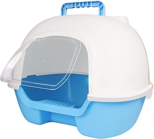 Cajas de arena Gatos caja de arena, Jumbo con capucha Pan arena for gatos, grande caja