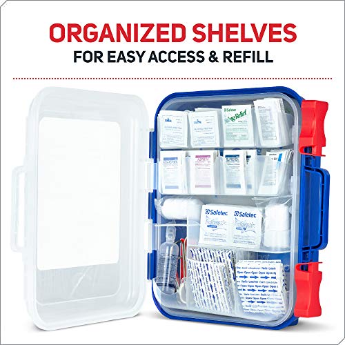 Care Science First Aid Kit Professional + All Purpose, 351 Pieces - Meets OSHA ANSI 2015 Guidelines with Wall Mount. Professional Use for Work, School, Home, Car, Survival, Camping, Hiking, and More