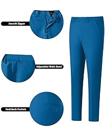 Men's Lake Blue Party Homcoming Suits Solid Blazer
