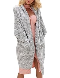 Glamaker - Sudadera de punto para mujer con manga larga