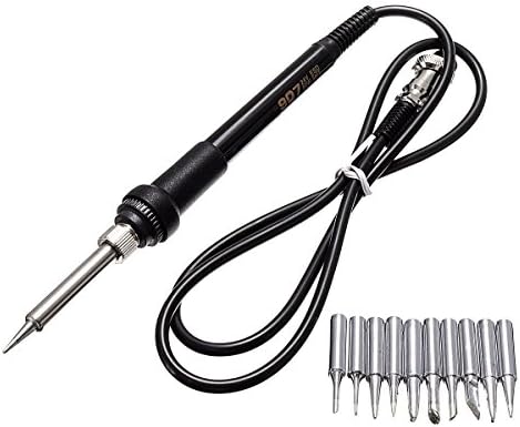 Saver 5 Core Welding Iron Handle With 10pcs Solder Iron Tips For 852D 936 909D