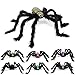 Erholi Halloween Solid Decorations Simulation Plush Spider Decorative Props Photobooth Props(75 x 75cm/29.5 x 29.5inch)