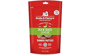 Stella & Chewy's Freeze-Dried Raw Duck Duck Goose Dinner Patties Dog Food, 14 oz. bag