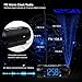 DGHunter Projection Alarm Clock Radio, Digital Clock with FM Radio, USB Charging, Dual Alarm, Battery Backup, Snooze Function, Sleep Timer & 1.6” LED Display with Dimmer, Indoor Temperature