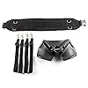 Pellor-Stand-Up-Offshore-Fishing-Gimbal-Padded-Fighting-Belt-Waist-Rod-Holder-Shoulder-Back-Harness-Black-Black-Small-Waistline-30-46inch