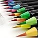 Watercolor Brush Pens 20 Colors Water Based - Soft Brush Markers for Coloring Books, Drawing, Calligraphy, Writing - Set of 20 Colors