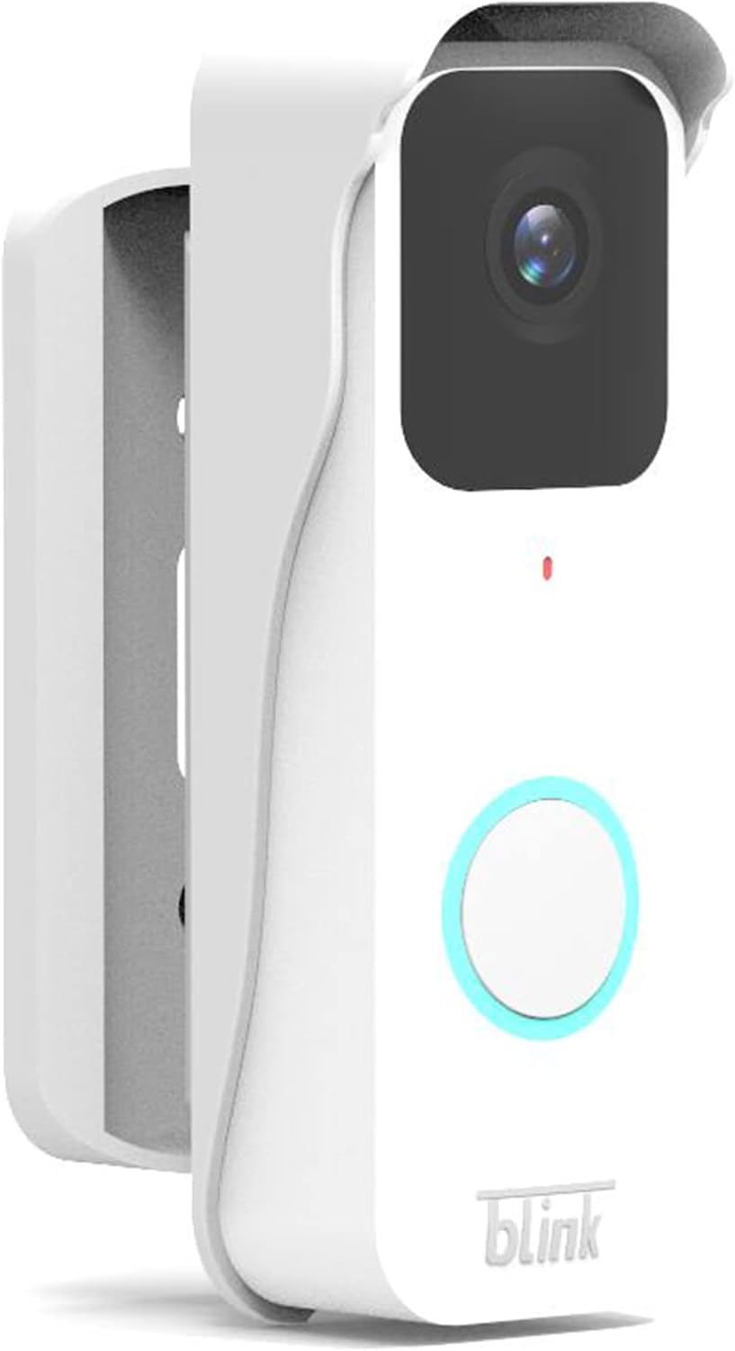 PAIKIUU Blink Doorbell Mount with 110 Degree Adjustable Angel, Blink Video Doorbell Mount Bracket Wedge Accessories Outdoor for Blink Video Doorbell White