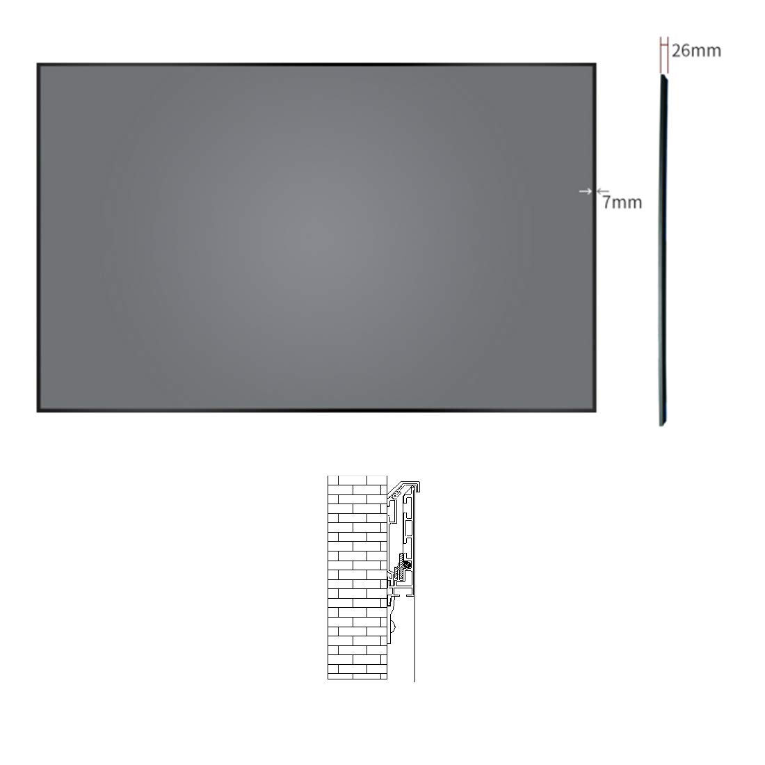 HiViLux - Pantalla de proyección ultrafina para proyectores ...