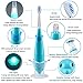 Linsam Music Toothbrush Kids Electric Toothbrush with 2 Brush Heads 7 Color Light for Baby Children Smart Reminder 621 Blue