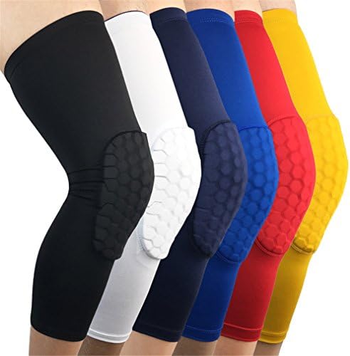 LANLANYISHU 1PCS Breathable Sports Football Basketball Knee Pads Honeycomb Knee Brace Leg Sleeve Calf Compression Knee Support Protection