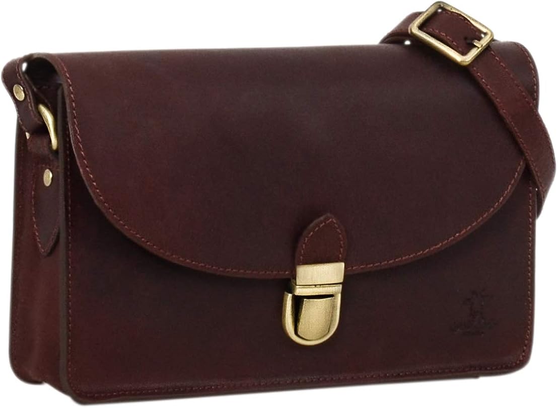 Gusti Handbag Leather - Zoey Shoulder Bag Leather Bag Red, Dark Red